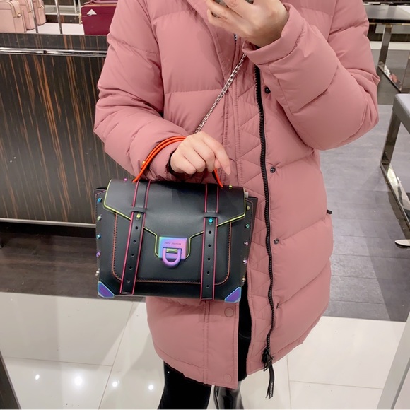 Michael Kors Manhattan Medium Leather Satchel - Picture 7 of 9